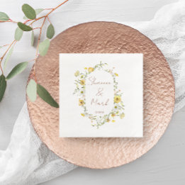 Serviette En Papier Mariage fleur sauvage