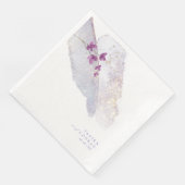 Serviette En Papier Mariage fleur sauvage Aquarelle Peinture Str Peri  (Coin)