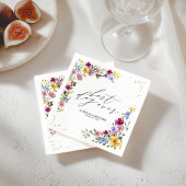 Serviette En Papier Mariage Fleur sauvage Boho