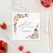 Serviette En Papier Mariage Fleur sauvage Boho (En situation)