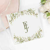 Serviette En Papier Mariage Fleur sauvage écologique