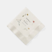 Serviette En Papier Mariage Fleur sauvage Leander (Coin)