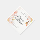 Serviette En Papier Mariage Fleurissant Salle de Fête (Coin)