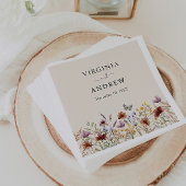 Serviette En Papier Mariage Floral Boho
