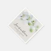 Serviette En Papier Mariage floral de l'orchidée (Coin)