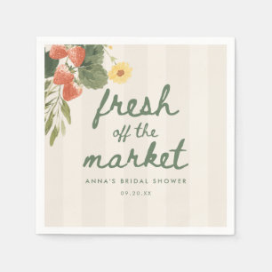 Serviette En Papier Mariage Floral Moderne Frais du Marché