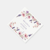 Serviette En Papier Mariage Floral spécifique au client (Coin)