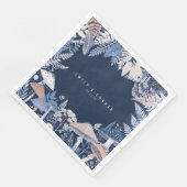 Serviette En Papier Mariage frontière sauvage et capricieuse ID1110 (Coin)