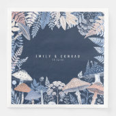 Serviette En Papier Mariage frontière sauvage et capricieuse ID1110 (Devant)