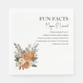 Serviette En Papier Mariage Fun faits hiver automne verdure (Devant)