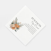 Serviette En Papier Mariage Fun faits hiver automne verdure (Coin)