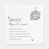 Serviette En Papier Mariage Fun faits main dessiné funky disco ballon (Devant)