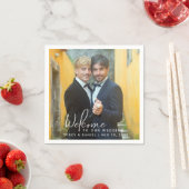 Serviette En Papier Mariage gay Deux Pièces Photo (En situation)