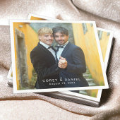 Serviette En Papier Mariage gay Deux Pièces Photo