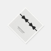 Serviette En Papier Mariage gay double Bow Cravate classique (Coin)