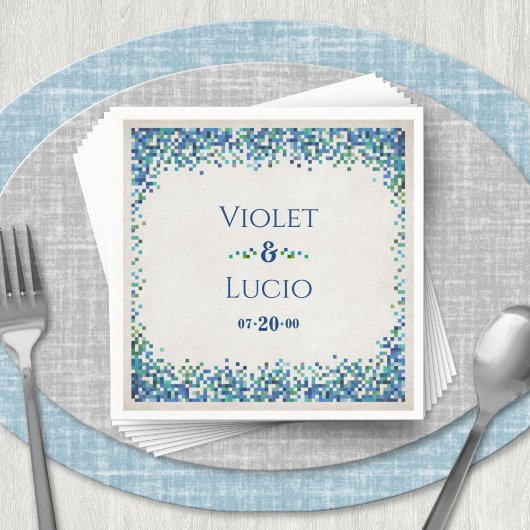 Serviette En Papier Mariage Geek de jeu vidéo