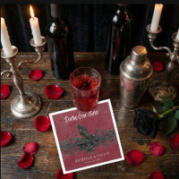 Mariage gothique noir corbeau vin sombrement à jam