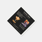 Serviette En Papier Mariage gothique Whimsigoth Signature Boissons (Coin)