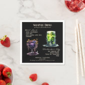Serviette En Papier Mariage gothique Whimsigoth Signature Boissons (En situation)