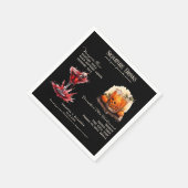 Serviette En Papier Mariage gothique Whimsigoth Signature Boissons (Coin)