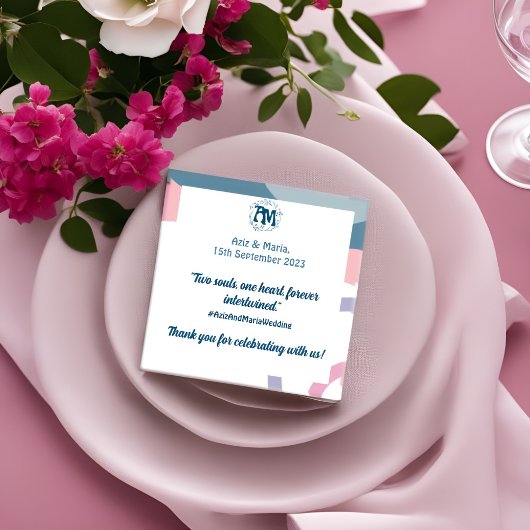 Serviette En Papier mariage grovy Cool Couleurs été