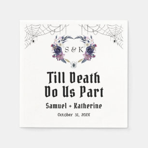 Serviette En Papier Mariage Halloween