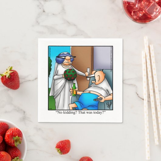 Serviette En Papier Mariage Humour partie serviettes (En situation)