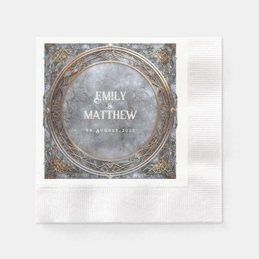 Serviette En Papier Mariage Imaginaire Dwarven Splendor (Devant)