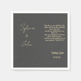 Serviette En Papier Mariage intemporel