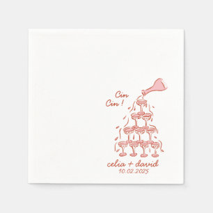 Serviette En Papier Mariage italien Cin Cin