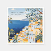 Serviette En Papier Mariage italien de la côte d'Amalfi (Devant)