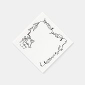 Serviette En Papier Mariage italien fantaisiste (Coin)