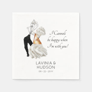 Serviette En Papier Mariage Italien Funny Cannoli
