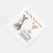 Serviette En Papier Mariage italien Greyhound Signature Boire serviett (Coin)