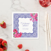 Serviette En Papier mariage italien sous les bougainvillées (En situation)