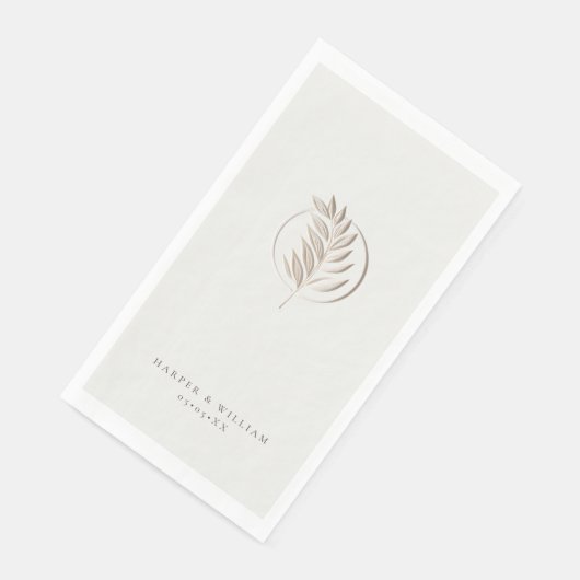 Serviette En Papier Mariage ivoirien de brindilles (Coin)