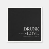 Serviette En Papier Mariage ivre d'amour (Devant)