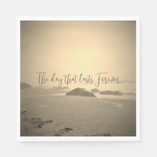 SERVIETTE EN PAPIER MARIAGE JOUR NAPKIN STYLE DE CONCEPTION ROMANTIQUE