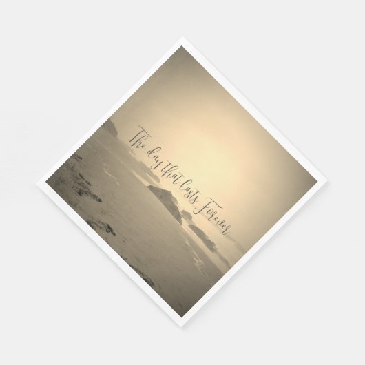 SERVIETTE EN PAPIER MARIAGE JOUR NAPKIN STYLE DE CONCEPTION ROMANTIQUE (Coin)