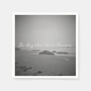 SERVIETTE EN PAPIER MARIAGE JOUR NAPKIN STYLE DE CONCEPTION ROMANTIQUE