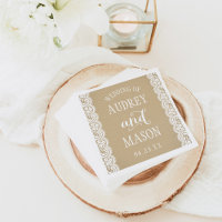 Mariage Kraft Rustique et Broderie Initiale