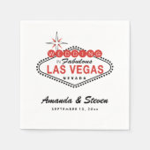 Serviette En Papier Mariage Las Vegas | Papier mariage (Devant)