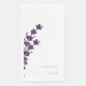 Serviette En Papier Mariage Lavender personnalisé (Devant)