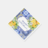 Serviette En Papier Mariage Lemon Main Squeeze (Coin)