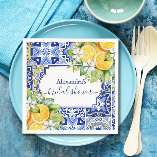 Serviette En Papier Mariage Lemon Main Squeeze