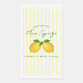 Serviette En Papier Mariage Lemon Squeeze (Devant)