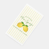 Serviette En Papier Mariage Lemon Squeeze (Coin)