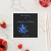 Serviette En Papier Mariage magique lunaire Moth (En situation)