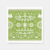 Serviette En Papier Mariage Mariage vert Picado Lime Avocado (Devant)