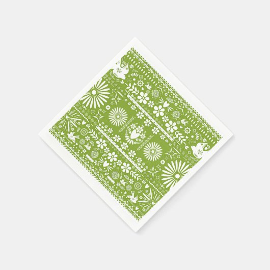 Serviette En Papier Mariage Mariage vert Picado Lime Avocado (Coin)